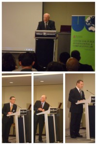 The Hon. George Brandis SC, Professor Gerard Carney, Professor Douglas Fisher, The Hon. Graham Perret MP