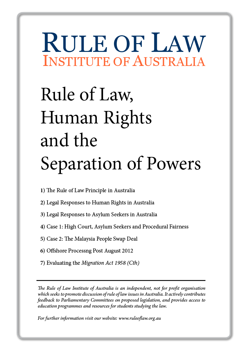 Image_Rule of Law Institute_Booklet_Rule of Law, Human Rights and Separation of Powers