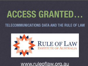 Rule of Law Institute Access Granted