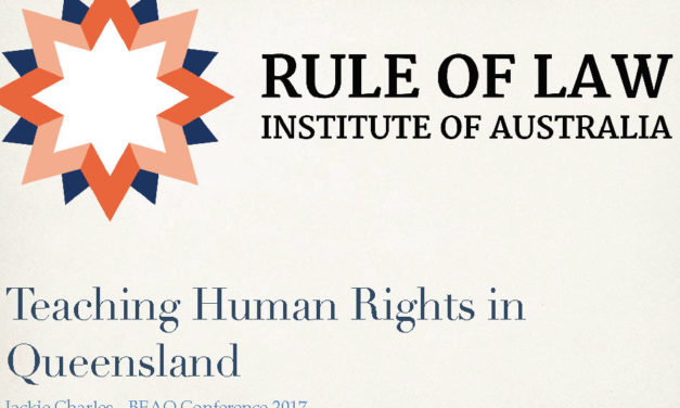 Human Rights Law – BEAQ Conference Brisbane 2017