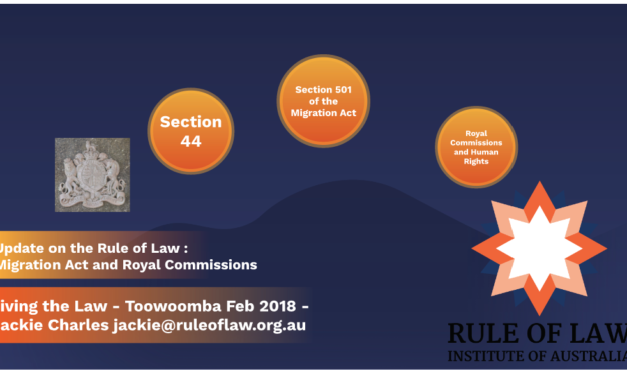 Rule of Law Update – Living the Law 2018