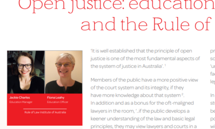 Open Justice: Education and Court Visits