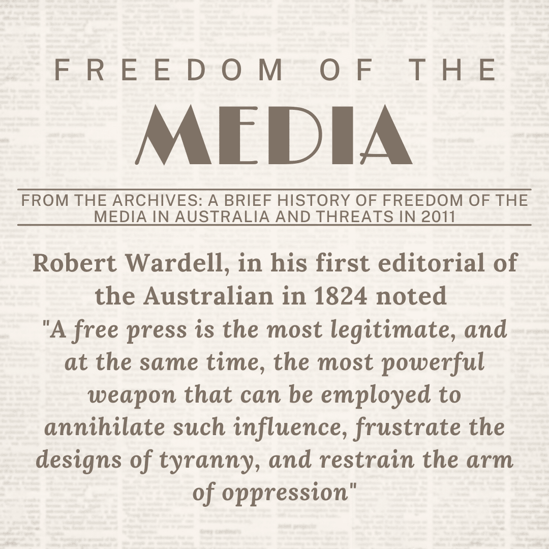 Freedom of the Press in Australia