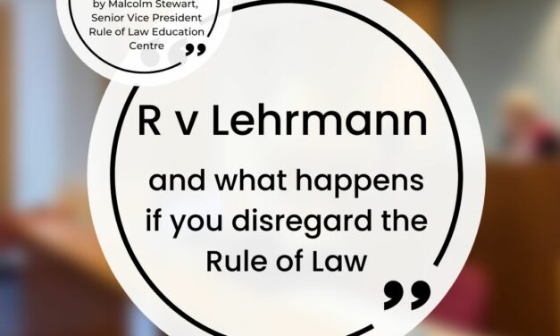 Lehrmann case disregard rule of law